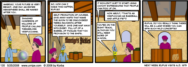 cartoon 135 – How half the world was named